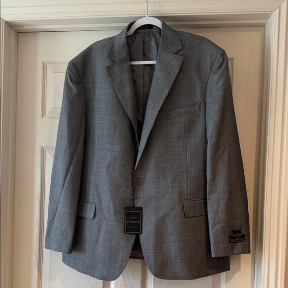Jos. A. Bank Reserve Charcoal 100% Wool Blazer Sz 48R.Blazer Only. Box31. NWT